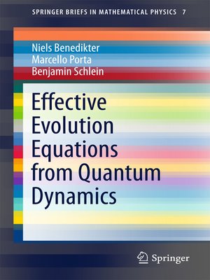 cover image of Effective Evolution Equations from Quantum Dynamics